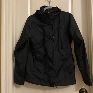 Black North Face Raincoat